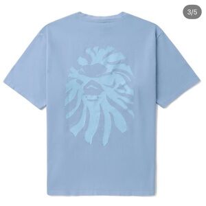 NWT BAPE Black Bathing Ape Tonal Mad Face Tee Shirt Blue